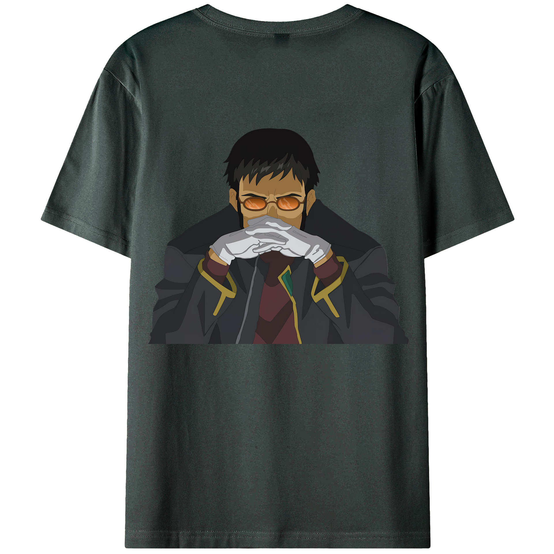 （画像用） EVA 新世紀エヴァンゲリオン 綿100％ メンズ半袖Tシャツ（バックプリント） 通気性